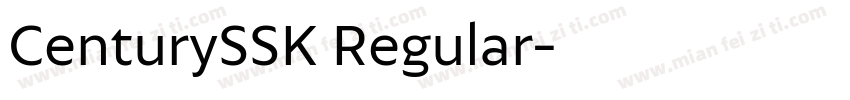 CenturySSK Regular字体转换